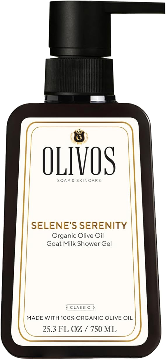 Olivos Natural Olive Oil Shower Gel - Goat Milk Softness, Moisturizing and Nourishing, Ideal for Sensitive Skin, 750ml | Intensive Moisturizing and Smooth Skin (1X750ML, Goat Milk)