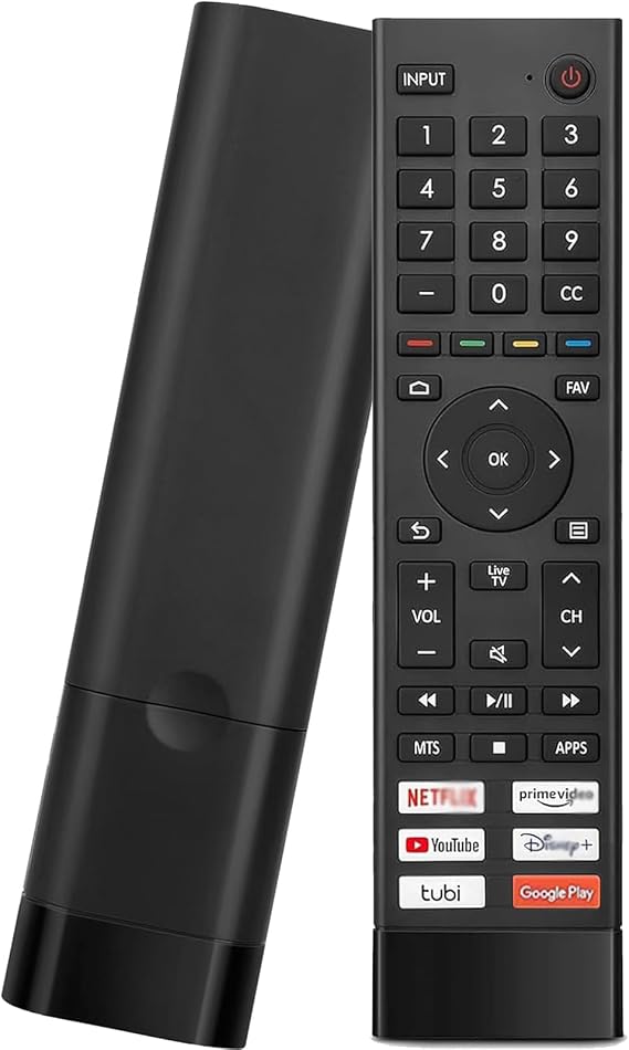 すべてのHisenseテレビリモコン用リモートERF3J80H交換用。Hisense UHD 4K ULED Google TVの交換用コントロール。