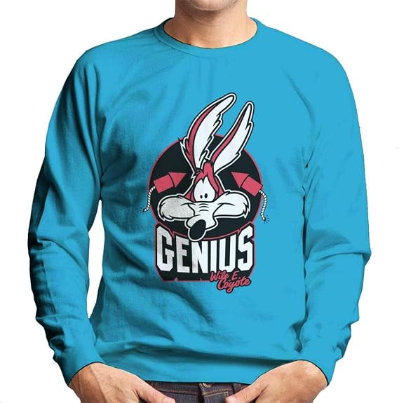 All+Every Looney Tunes Wile E Coyote Genius Rockets Men's Sweatshirt