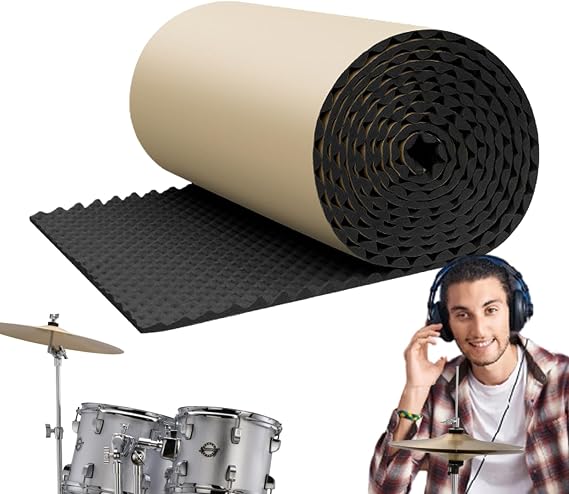 Soundproof Wall Padding Set - Acoustic Foam Panels, Fireproof Wet Sheets | Noise Reducer Barrier Material, Heavy Duty Acoustic Insulation Panel for Home Studio Office Room Dading Noise Lider