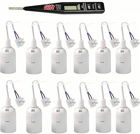 12 pieces socket E27 renovation socket lamp socket E27