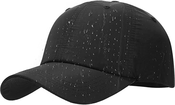 Waterproof Baseball Cap UPF50+ Rain Hat for Men Women