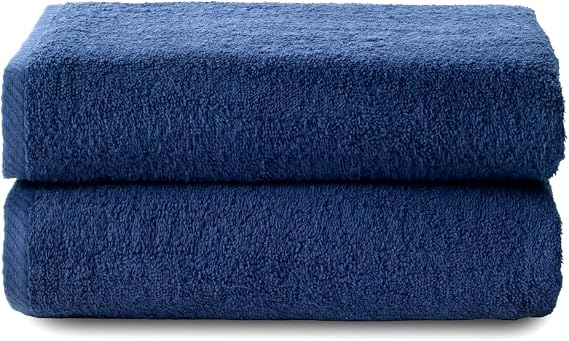 Top Towel Large Bath Shower Towels (2 Pieces): Soft and Absorbent Shower Towels – 100% Cotton, 400 g/m², Lint Free