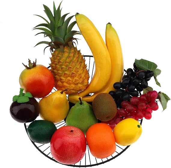 Artificial Fruit Set Plastic Fruit Decoration Pack of 13