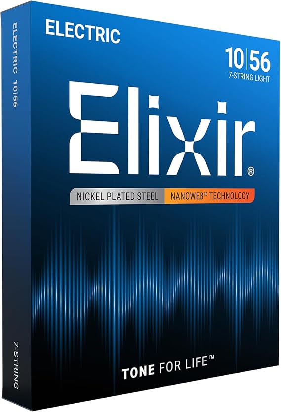 Elixir 12057 Nanoweb 7 Telli Elektro Gitar (10-56)