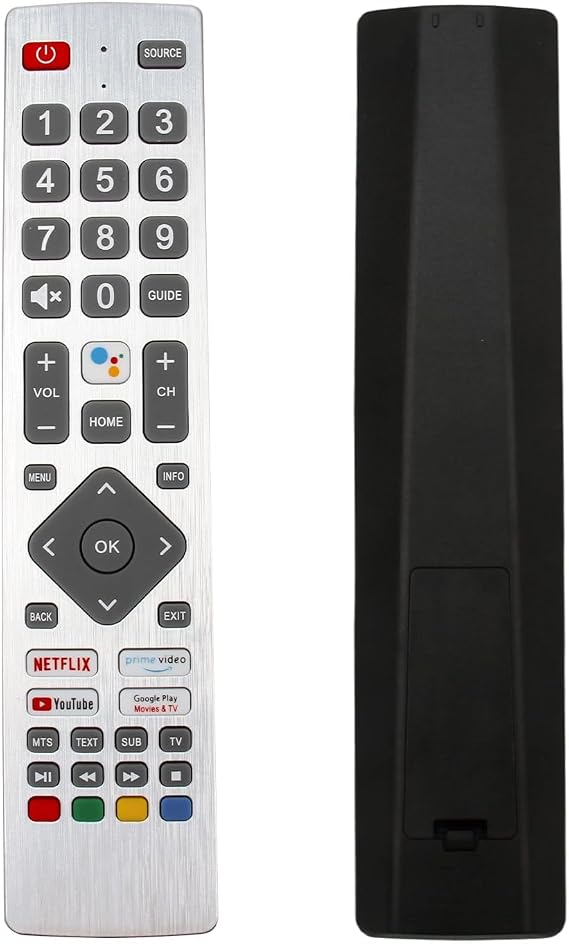 Replacement Remote Control for Sharp Aquos Smart TV, Remote Universal, Generic UHD IR with 4 Shortcut Buttons, No Setup Required, Compatible with Multiple TV Models, Easy to Use for All TVs