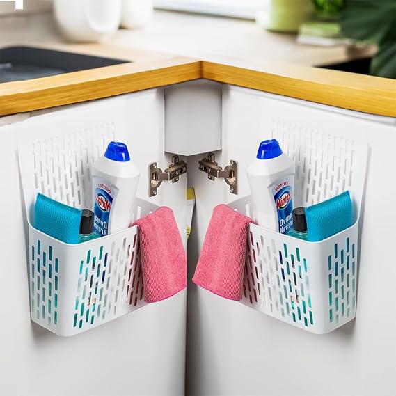 Porsima Org-52 Asılabilir Mutfak Banyo Dolap İçi Düzenleyici Organizer Deterjanlık - Beyaz