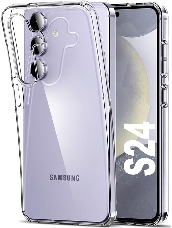 KP TECHNOLOGY Galaxy S24 Case - Thin Soft Silicone Gel Case Cover for Samsung Galaxy S24 (CLEAR)