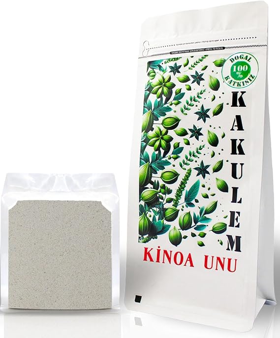 Kakulem GLUTENSİZ SERTİFİKALI Beyaz Kinoa Unu Tozu (500 GR)
