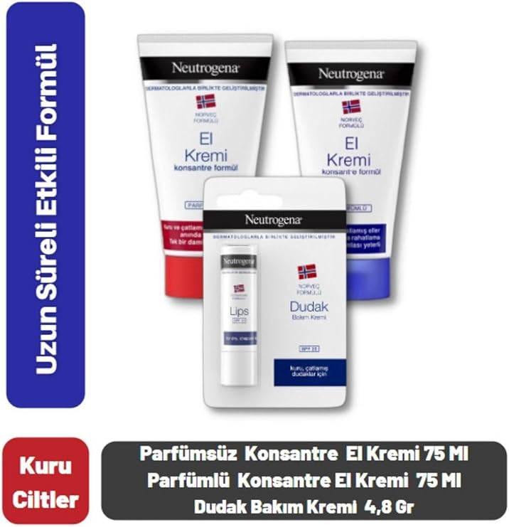 El Kremi Parfümlü El Kremi Parfümsüz Dudak Kremi Hediye