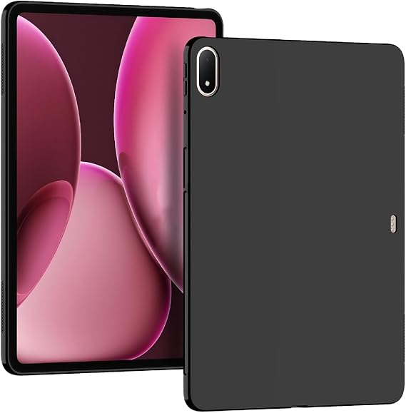 GIOPUEY Case for OnePlus Pad 3, Soft TPU back shell, Ultra-light and thin, Anti-vibration and anti-slip, no bulky - black
