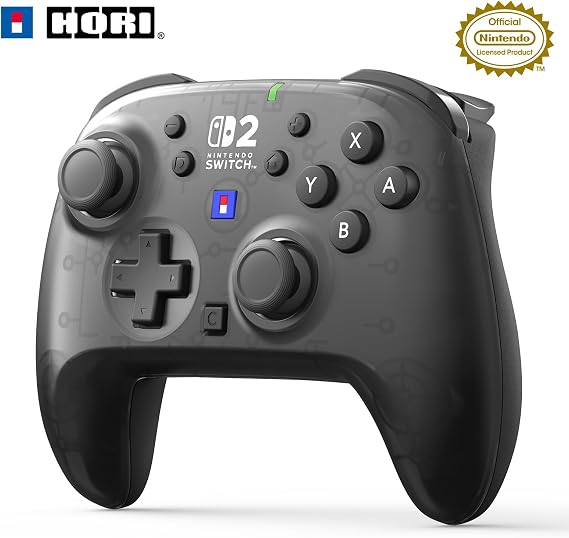 任天堂ライセンス商品ワイヤレスホリパッド TURBO for Nintendo Switch 2 コントローラー ミストブラックSwitch2・Switch両対応連射/連射ホールド機能搭載