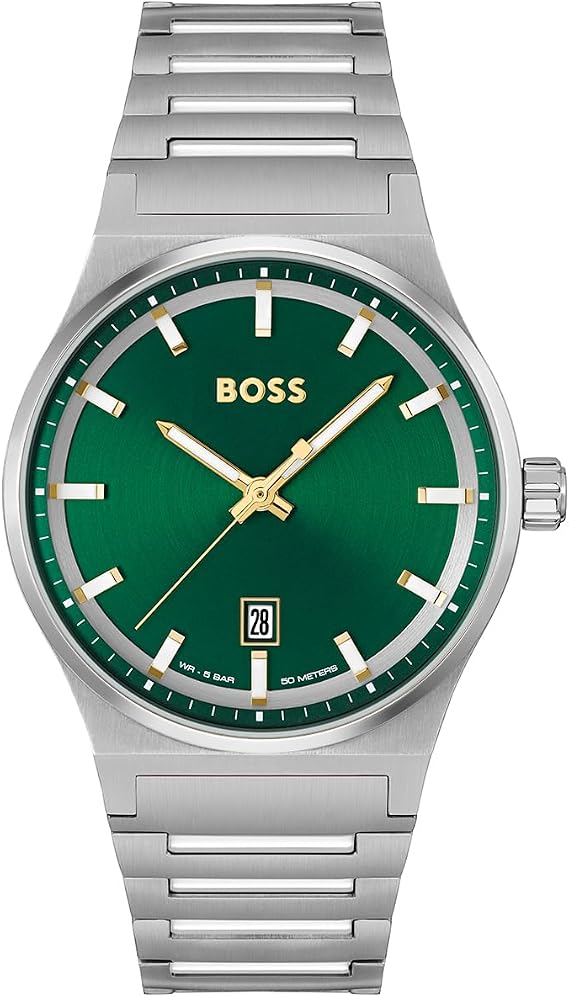 BOSS Analogue Quartz Watch for Men Candor Collection with Stainless Steel Bracelet