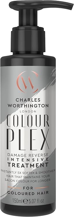 Charles Worthington ColourPlex Damage Reverse Intensive Treatment, Deep Conditioner for Coloured Hair, Leave In Conditioner, Salon Hair Repair, 150 ml