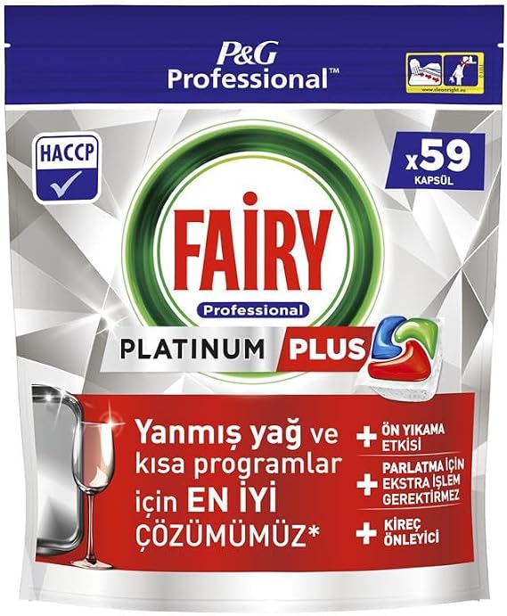 Fairy Professional Platinum Plus Bulaşık Kapsülleri, 59 Yıkama