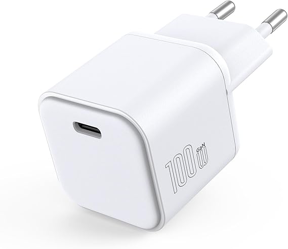 Mukiya 100W GaN USB C ladegerät - Superkleines USB-C Netzteil Mini Schnellladegerät mit PD3.0 &amp; PPS für Mac-Book Pro/Air Laptops Note-Books Kompatibel mit Lenovo ThinkPad Dell XPS iPad Pro