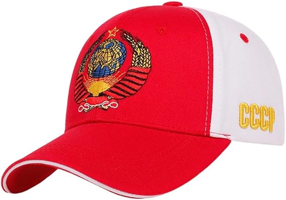 Cccp Baseball Cap Soviet National Emblem Embroidery Baseball Hat Cotton Russian Hat Snapback Cap Hip Hop Visor Hat for Men Women