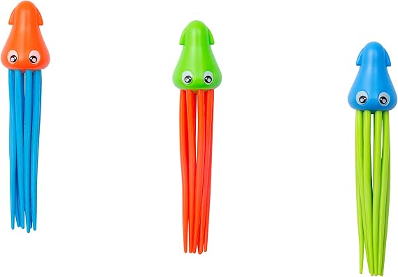 Bestway Speedy Squid Diving Figure Set, Set of 3 16.8 x 4.5 x 4.5 cm
