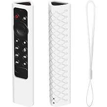 Remote Case for NVIDIA Shield TV Pro/4K HDR – Full-Body Silicone Protective Cover,Shockproof,Dustproof,Washable,Anti-Slip Remote Control Sleeve (White)