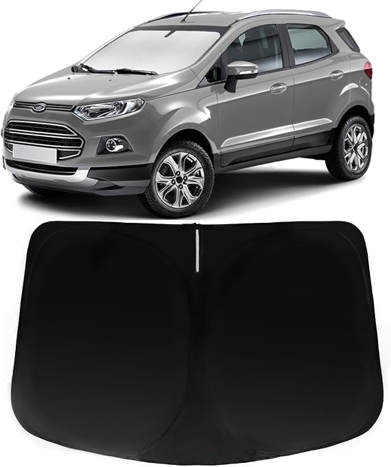 Windshield Sunshade for Ford EcoSport 2020-2024, Car Front Window Sunshade with 240T Sun Visor Protector, UV Block, Heat Sun Shield Accessory