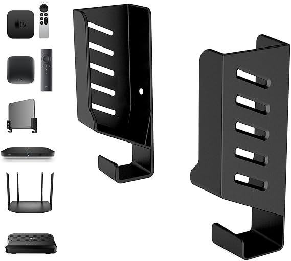 sciuU Universal Router Wall Mount for TV Box Bracket Wireless Modem Holder