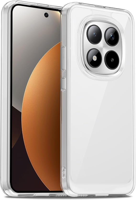 Case for Xiaomi Redmi Note 15 Pro Plus 5G, Military Grade Drop Protection Phone Case, Yellowing Resistant, Anti-Scratch Hard PC Back, Shockproof Hard Ultra-Thin Protective Cover, Clear