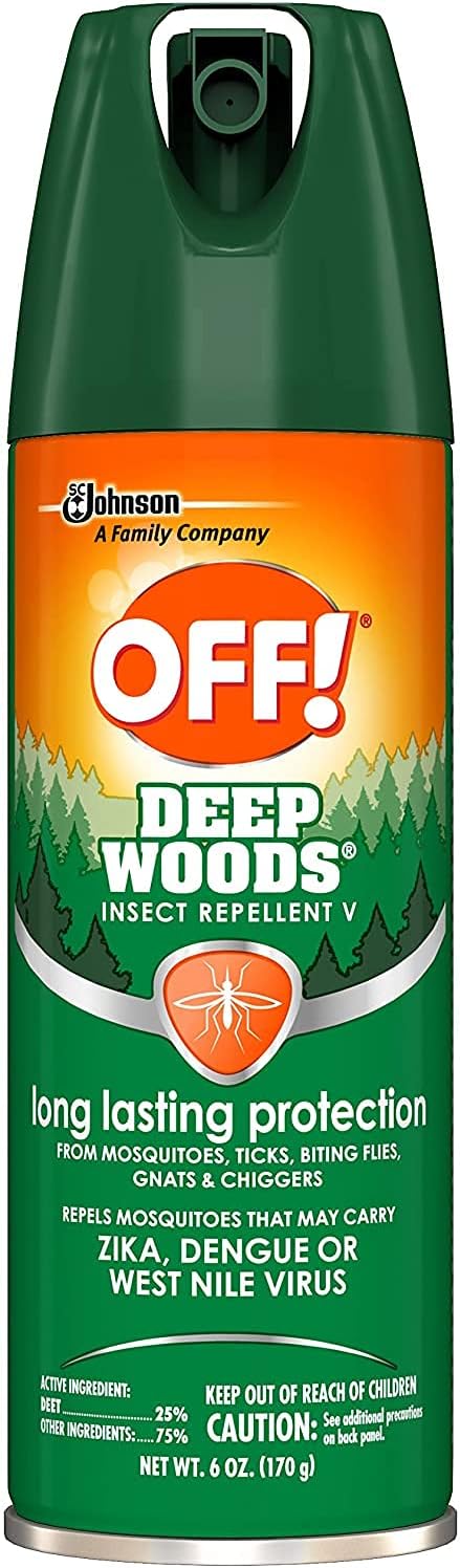 Off Deep Woods Insect Repellent Aerosol Spray, 6 Ounces (170 Grams)