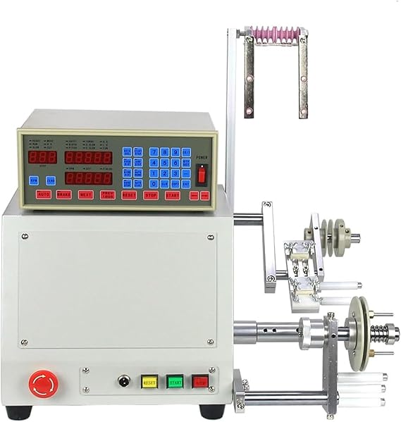 Automatic Coil Winding Machine, CNC 6000rpm Max Speed, 999 Memory Groups, 0.03-1.2mm Wire Dia, Foot Pedal for Motor & Guitar Pickup Coils