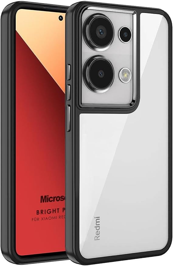 Microsonic Xiaomi Poco M6 Pro 4G için Kılıf Bright Planet Siyah [Poco M6 Pro 4G ile Uyumlu Kılıf - Siyah]