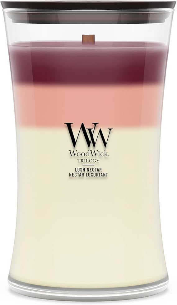 WoodWick Scented Candle | Large Hourglass Candle | Lush Nectar | Perfect Gifts for Women