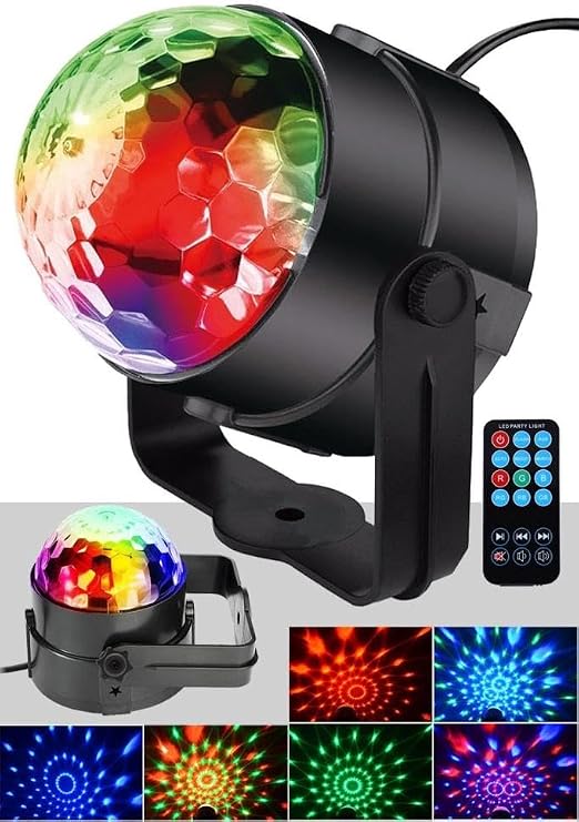 QX-135 Mini Led Magic Disko Işığı Sahne Top Işık Sese Duyarlı Eğlence LED Işık [Enerji Sınıfı A]