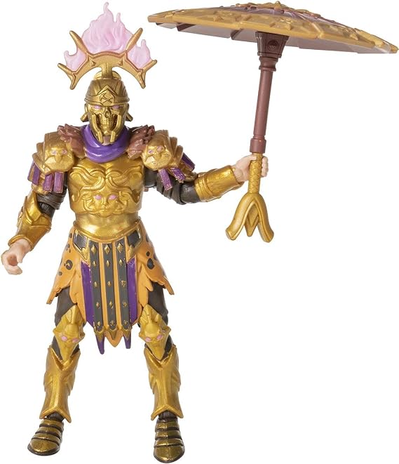 Fortnite FNT1016 FNT- New Item 2 Menace-Undedefeated Flame Hot Drop Series-4" Linked Figure with Harvest Tool, Backpulling, Head, Weapon, Glider