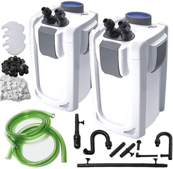 Finest-Filters Aquarium External Canister Filter with UV Steriliser for Fish Tank 1000/1400 / 2000lph (HW-704B (2000l/h + 9w UV))