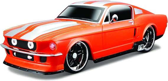 Maisto Tech R/C 1:24 Scale 2.4GHz 1967 Ford Mustang GT, Metallic Orange