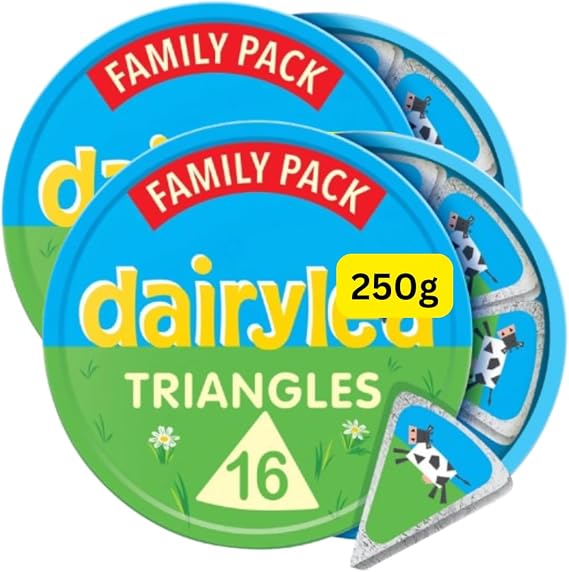 Cheese Spread Triangles 16 Pack 250g Dairyleas (2x250g)