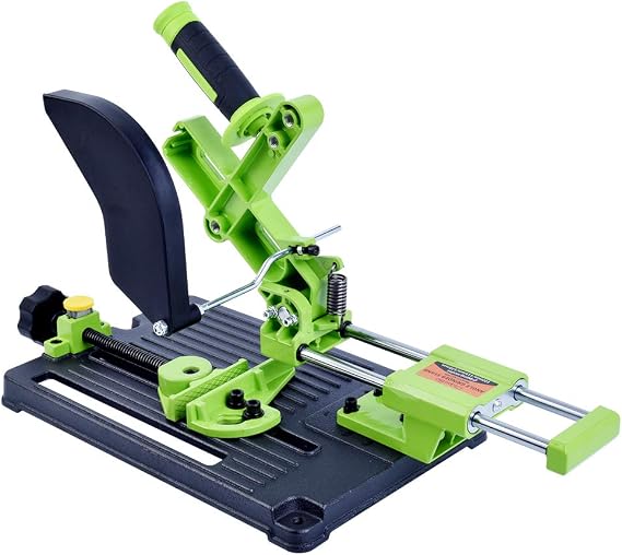 Angle Grinder Fixed Holder with Upgraded Cast Iron Base, Multifunctional Universal Desktop Angle Grinder Stand,Cutting Machine Table Saw Pull Rod Angle Grinding Machine Bracket for 100/115/125mm