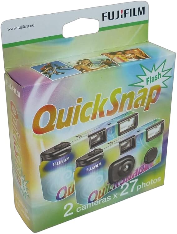 Instax Fujifilm 7130786 QuickSnap Flash 27 Einwegkamera ISO 400 (2'li paket)