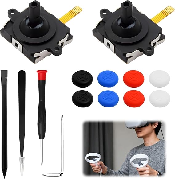 2 Packs Thumbstick Module Replacement for Oculus Quest 2 Controller