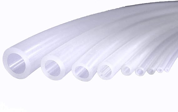 Flexible Silicone Rubber Tube, 10mm ID x OD 15mm, Wall Thickness 2.5mm, Water or Air Hose Pipe 5 Meters for Pump Transfer