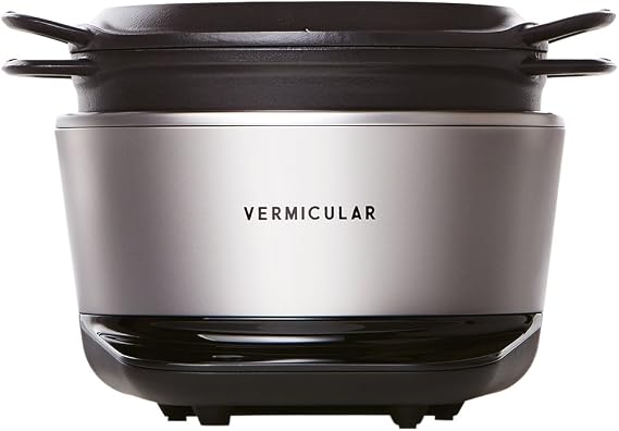 Vermicular Rice Pot 5-cup Rice Cooker Solid Silver with Dedicated Recipe Book RP23A-SV