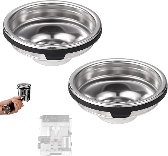 2pcs Single Cup Filter Baskets Compatible with Ninja Luxe Cafe ES701