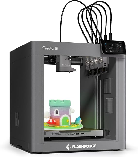 FLASHFORGE Creator 5 3D Printer, 4 Independent Extruders