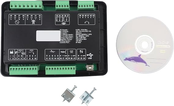 Generator Control Panel Module for Deep Sea DSE 6020 and DSE6020MKII, Electronic Controller with LCD Display, Automation and Remote Monitoring for Industrial Power