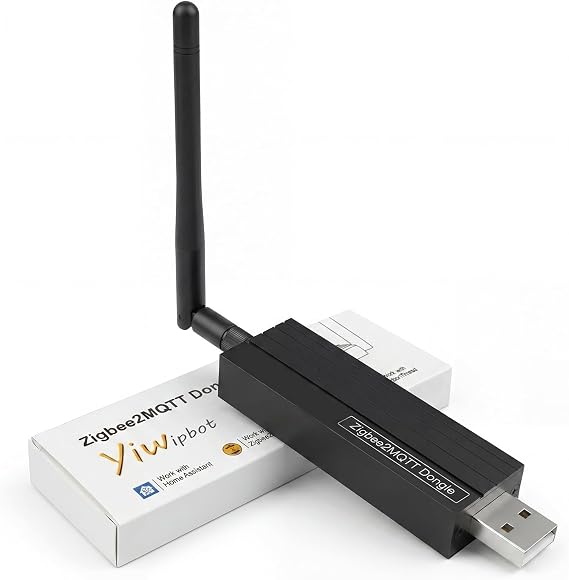 Zigbee 3.0 USB Dongle-P Gateway, TI CC2652P+CP2102N Dual-Chip, Universal Zigbee USB Gateway with Antenna for Home Assistant, OpenHAB, ZHA, Zigbee2MQTT