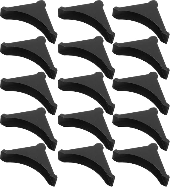 100pcs Plastic Picture Frame Protectors, Black Corner Guards for Glass and Frames, Edge Coverage with Deformation Resistance, for Shipping and Art Framing Protection