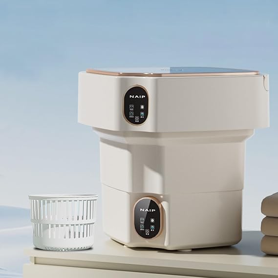 17L Folding Washing Machine, Small Washing Machine, With Dehydration Function, Blue Light Sterilization, Small, Washing Machine, Simple, Mini, For Household Use, Socks, Underwear, Mask,
