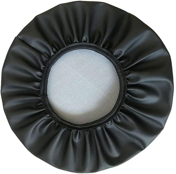 Rolling Stool Round Bar Stool Seat Covers Stool PU Leather Cushion Slipcover Elastic Bar Chair Covers For 14-17 Inch Chair Workbench Seat Slipcover Waterproof (Color : Black, Size : 31cm)