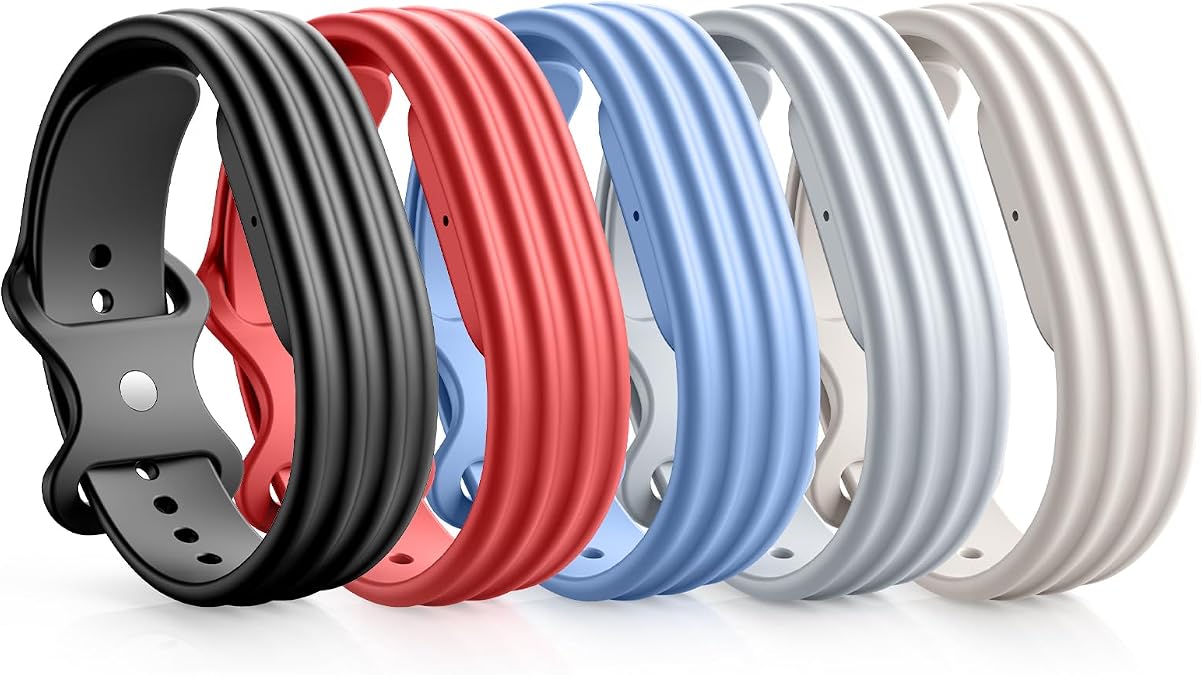 TiMOVO Replacement Active Straps Compatible with Google Fitbit Air 5 Pack