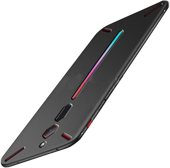 Microcase ZTE Nubia Red Magic 3-3S Elektrocase Serisi Kamera Korumalı Silikon Kılıf - Siyah