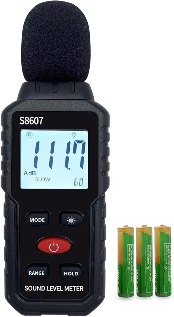 Digital Sound Level Meter,Sound Meter for Classroom Home Street,30-130dBA dB Meter to Measure Noise,Noise Decibel Reader,Audio Sound Tester,Sound Testing equipmetent,Sound Measurement Device
